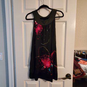 Black/Colorful Mini Dress